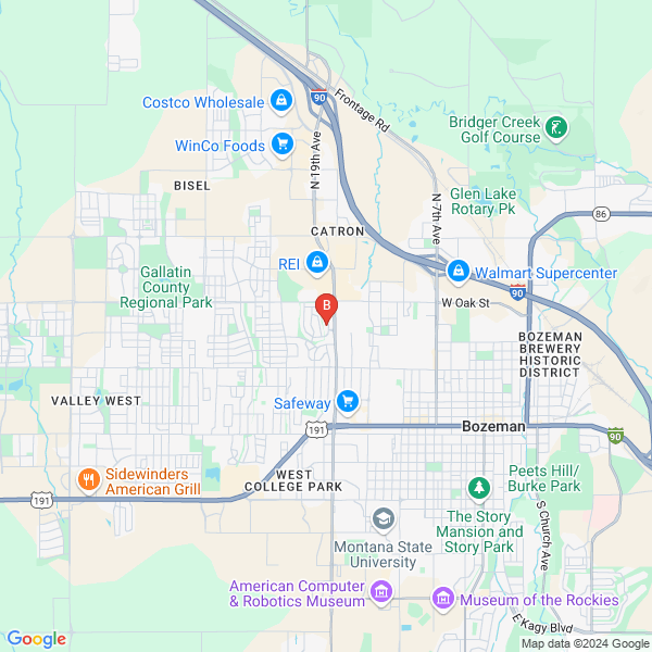 Rozen Health location map: 1087 STONERIDGE DR STE 1B, Bozeman, MT